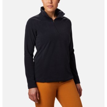 Columbia Glacial IV Half Zip Fleece, Sudaderas Negros Para Mujer | 380459-XEG